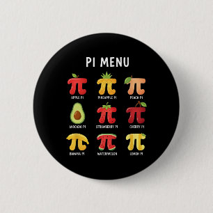 Pi Menu 3,14 Pi Getal Symbool Wiskunde Docent Grap Ronde Button 5,7 Cm