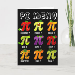 Pi Menu 3.14 Pi-symbool Grappige Fruit Leraar Kind