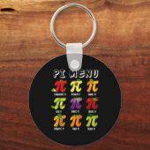 Pi Menu 3.14 Pi-symbool Grappige Fruit Leraar Kind Sleutelhanger (Voorkant)