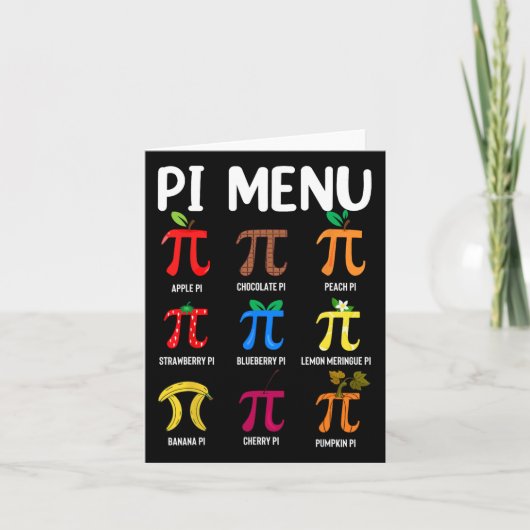 Pi Menu 3.14 Pi Symbool - Wiskunde docent Happy Pi (Voorkant)