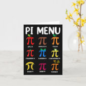 Pi Menu 3.14 Pi Symbool - Wiskunde docent Happy Pi (Gele Bloem)