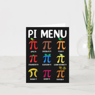 Pi Menu 3.14 Pi Symbool - Wiskunde docent Happy Pi