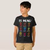 Pi Menu 3.14 Pi Symbool - Wiskunde docent Happy Pi T-shirt (Voorkant volledig)