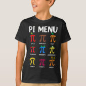 Pi Menu 3.14 Pi Symbool - Wiskunde docent Happy Pi T-shirt (Voorkant)