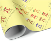 Pi Menu Cute Wiskunde Pi Day Gift Wrapping Paper Cadeaupapier (Rol Hoek)