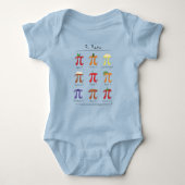 Pi Menu Cute Wiskunde Pi Day Kind Bodysuit Baby (Voorkant)