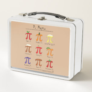 Pi Menu Cute Wiskunde Pi Day Lunch Box