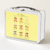 Pi Menu Cute Wiskunde Pi Day Lunch Box (Voorkant)