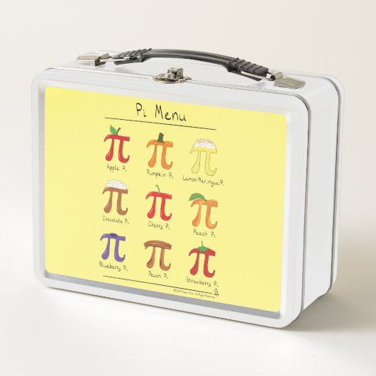 Pi Menu Cute Wiskunde Pi Day Lunch Box (Voorkant)