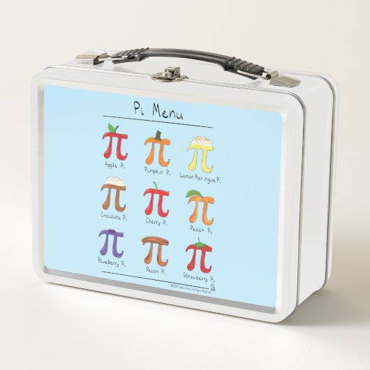 Pi Menu Cute Wiskunde Pi Day Lunch Box (Voorkant)