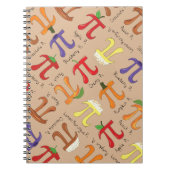 Pi Menu Cute Wiskunde Pi Day Notitieboek (Voorkant)