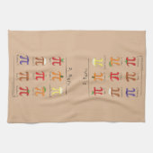 Pi Menu Cute Wiskunde Pi Day Pie Baking Kitchen To Theedoek (Horizontaal)