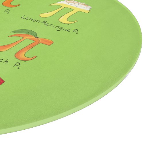 Pi Menu Cute Wiskunde Pi Day Pie Cutting Board Snijplank (Hoek)
