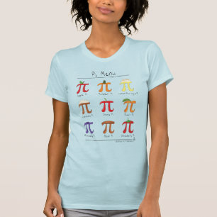 Pi Menu Cute Wiskunde Pi Day Women's T-Shirt