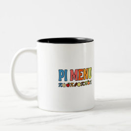 Pi Menu Koffiemok – Grappig Wiskunde Pi Liefhebber Tweekleurige Koffiemok