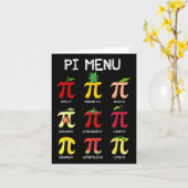 Pi Menu Pie Wiskunde Dag Wiskunde Wiskunde Docent (Gele Bloem)