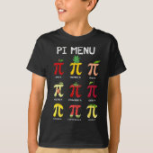 Pi Menu Pie Wiskunde Dag Wiskunde Wiskunde Docent T-shirt (Voorkant)