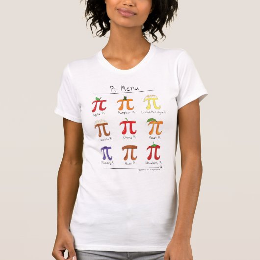 Pi Menu Schattigee Wiskunde Pi Day T-shirt voor da (Voorkant)