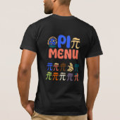 Pi Menu T-Shirt – Grappige wiskunde & pizza T-shir (Achterkant)