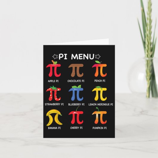 Pi Menu Wiskunde Docent Funny Pi Dag Wiskunde Doce (Voorkant)