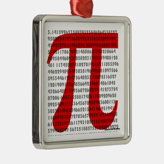 pi metalen ornament (Rechts)