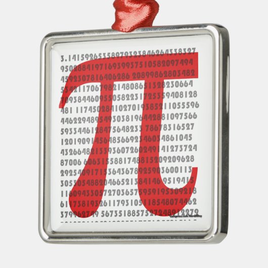 pi metalen ornament (Links)