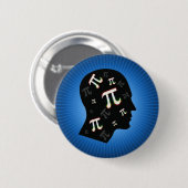 Pi Mind - knop Wiskunde Ronde Button 5,7 Cm (Voorkant /achterkant)