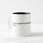Pi-Mok - 3.14... Tweekleurige Koffiemok (Voorkant links)