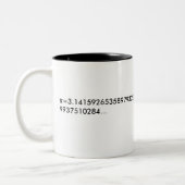 Pi-Mok - 3.14... Tweekleurige Koffiemok (Links)