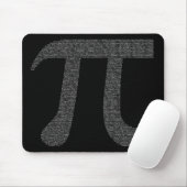 "Pi" Mousepad Black Muismat (Met muis)