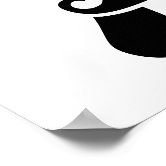 Pi Mustache zonnebril Poster (Hoek)