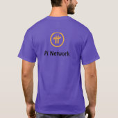 Pi netwerk pi logo geprint T-shirt (Achterkant)