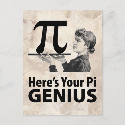 Pi Number Humor Briefkaart (Voorkant)