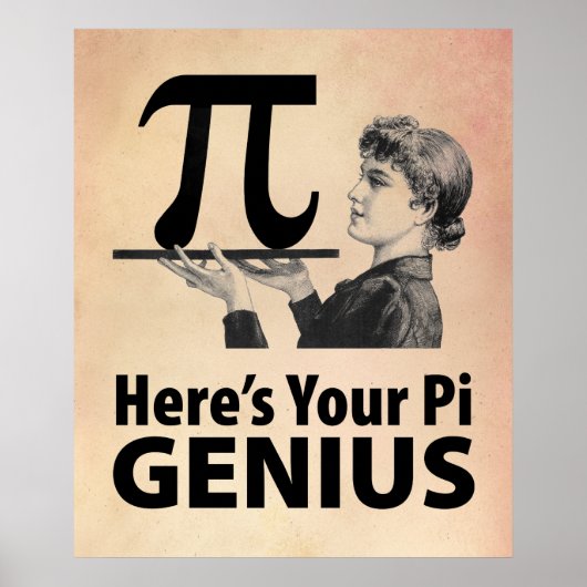 Pi Number Humor Poster (Voorkant)