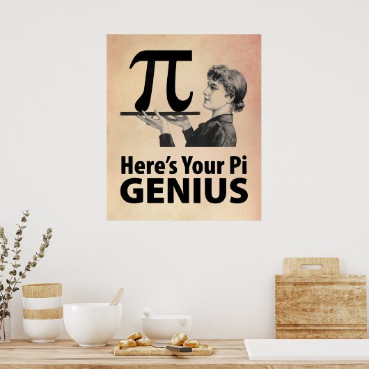 Pi Number Humor Poster (Keuken)
