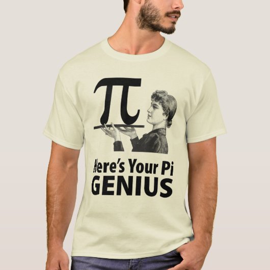 Pi Number Humor T-shirt (Voorkant)
