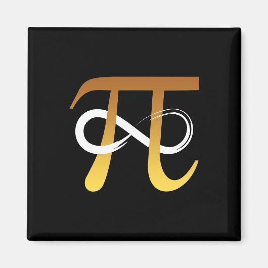 Pi Nummer 3.14 Infinity Symbool Grappig Wiskunde G Magneet (Voorkant)