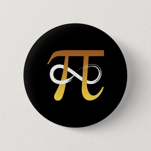 Pi Nummer 3.14 Infinity Symbool Grappig Wiskunde G Ronde Button 5,7 Cm (Voorkant)