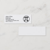 Pi-nummer Mini Visitekaartje (Voorkant / Achterkant)