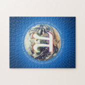 Pi-nummer op aarde | Puzzle Legpuzzel (Horizontaal)