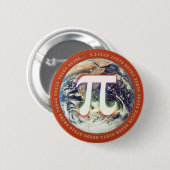 Pi-nummer op aarde | WISKUNDE Ronde Button 5,7 Cm (Voorkant /achterkant)