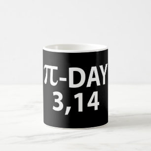 Pi-nummer per dag koffiemok