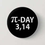 Pi-nummer per dag ronde button 5,7 cm (Voorkant)