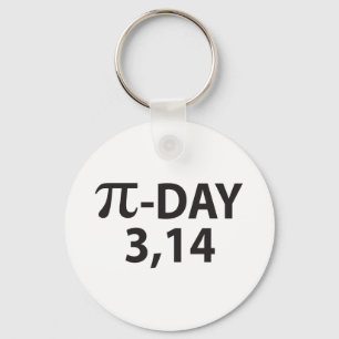 Pi-nummer per dag sleutelhanger