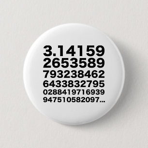 Pi-nummer Ronde Button 5,7 Cm