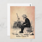 Pi-nummer tekenen briefkaart (Voorkant / Achterkant)