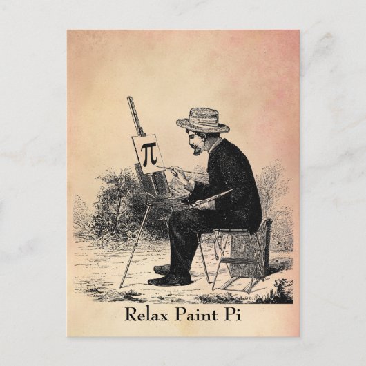 Pi-nummer tekenen briefkaart (Voorkant)