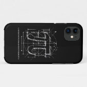 Pi-nummertekening Case-Mate iPhone Case (Achterkant (horizontaal))