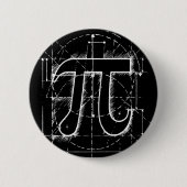 Pi-nummertekening Ronde Button 5,7 Cm (Voorkant)