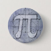 Pi-nummertekening Ronde Button 5,7 Cm (Voorkant)